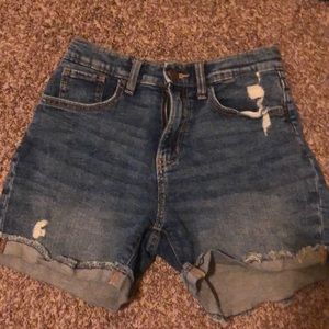 Girls Blue Jeans Shorts Size 16